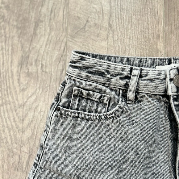 PacSun Gray Denim High Rise Festival Shorts Sz 24 - Picture 4 of 8